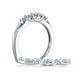 A. Jaffe Signature Five Stone Trellis Diamond Wedding Band MRS225/35