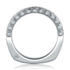 A.Jaffe Signature Royal Pave Scrolled Profile Diamond Wedding Band MRS381/29