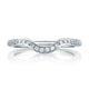 A.Jaffe Signature Classic Contoured Pave Diamond Wedding Band MRS436/22