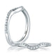 A.Jaffe Signature Classic Contoured Pave Diamond Wedding Band MRS436/22