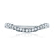 A.Jaffe Signature Contoured Prong Set Diamond Wedding Band MRS636/22
