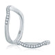 A.Jaffe Signature Contoured Prong Set Diamond Wedding Band MRS636/22