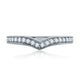 A.Jaffe Signature Art Deco V Contoured Diamond Wedding Band MRS646/24