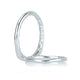 A.Jaffe Signature Contoured Solitaire Quilted Wedding Band MRS746Q/PL