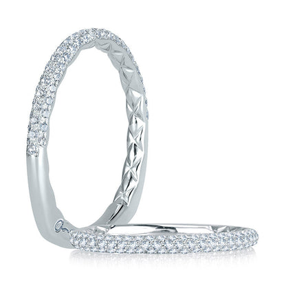 A. Jaffe Delicate Quilted Diamond Anniversary Band MRS749Q/29