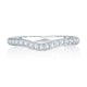 A.Jaffe Signature Contoured Milgrain Diamond Quilted Wedding Band MRS765Q/23