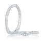 A.Jaffe Signature Contoured Delicate Diamond Quilted Wedding Band MRS767Q/17