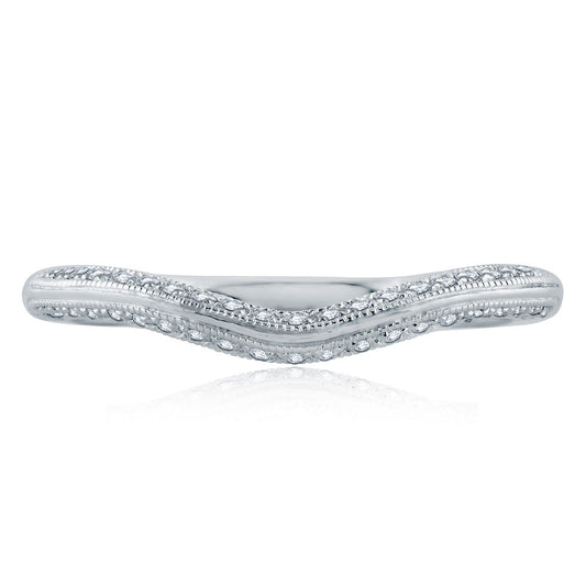 A. Jaffe Contour Modern Vintage Diamond Wedding Band MRS871/23