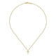 Gabriel & Co. NK1695Y45JJ 14K Yellow Gold Beaded Diamond Cross Pendant Necklace