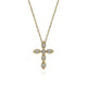 Gabriel & Co. NK2210Y45JJ 14K Yellow Gold Marquise Shaped Diamond Cross Necklace