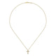 Gabriel & Co. NK2210Y45JJ 14K Yellow Gold Marquise Shaped Diamond Cross Necklace