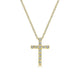Gabriel & Co. NK2658Y45JJ 18 inch 14K Yellow Gold Diamond Cross Pendant Necklace