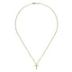 Gabriel & Co. NK2658Y45JJ 18 inch 14K Yellow Gold Diamond Cross Pendant Necklace