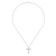 Gabriel & Co. NK2669W44JJ 18 inch 14K White Gold Diamond Cross Pendant Necklace
