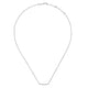 Gabriel & Co. NK4273W45JJ 18 inch 14K White Gold Diamond Pavé Curved Bar Necklace