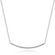 Gabriel & Co. NK4274W45JJ 18 inch 14K White Gold Diamond Pavé Curved Bar Necklace