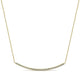 Gabriel & Co. NK4274Y45JJ 18 inch 14K Yellow Gold Diamond Pavé Curved Bar Necklace