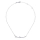 Gabriel & Co. NK4398W45JJ 18 inch 14K White Gold Curved Diamond Branch Necklace
