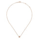 Gabriel & Co. NK4616K45MO 14K Rose Gold Round Morganite and Diamond Halo Pendant Necklace