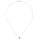 Gabriel & Co. NK4616Y45CT 14K Yellow Gold Round Citrine and Diamond Halo Pendant Necklace