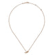 Gabriel & Co. NK4627K45JJ 14K Rose Gold Diamond Leaf Pendant Necklace