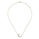 Gabriel & Co. NK4696Y45JJ 14K Yellow Gold Crescent Moon Diamond Pendant Necklace
