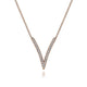 Gabriel & Co. NK4720K45JJ 14K Rose Gold Diamond Chevron Necklace