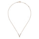 Gabriel & Co. NK4720K45JJ 14K Rose Gold Diamond Chevron Necklace