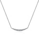 Gabriel & Co. NK4879W45JJ 14K White Gold Curved Diamond Bar Necklace