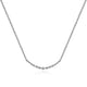 Gabriel & Co. NK4942W45JJ 14K White Gold Diamond Curved Bar Necklace
