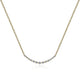 Gabriel & Co. NK4942Y45JJ 14K Yellow Gold Diamond Curved Bar Necklace