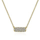 Gabriel & Co. NK4943Y45JJ 14K Yellow Gold Rectangular Diamond Pendant Necklace