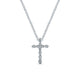 Gabriel & Co. NK4996W45JJ 14K White Gold Diamond Cross Necklace