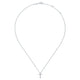 Gabriel & Co. NK4996W45JJ 14K White Gold Diamond Cross Necklace