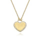 Gabriel & Co. NK5199Y45JJ 14K Yellow Gold Diamond Halo Heart Pendant Necklace