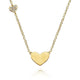 Gabriel & Co. NK5200Y45JJ 14K Yellow Gold Heart Pendant Necklace with Diamond Accent