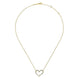 Gabriel & Co. NK5265Y45JJ 14K Yellow Gold Open Heart Diamond Pendant Necklace
