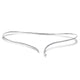 Gabriel & Co. NK5277W45JJ Asymmetrical 14K White Gold Open Diamond Collar Necklace