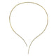 Gabriel & Co. NK5277Y45JJ Asymmetrical 14K Yellow Gold Open Diamond Collar Necklace