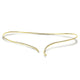 Gabriel & Co. NK5277Y45JJ Asymmetrical 14K Yellow Gold Open Diamond Collar Necklace