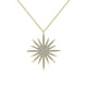 Gabriel & Co. NK5308Y45JJ 25 Inch 14K Yellow Gold Bursting Sun Pendant Necklace