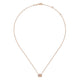 Gabriel & Co. NK5309K45MO 14K Rose Gold Oval Morganite and Diamond Halo Pendant Necklace