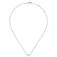 Gabriel & Co. NK5422W45JJ 14K White Gold Petite Pavé Diamond Bar Necklace