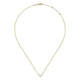 Gabriel & Co. NK5423Y45JJ 14K Yellow Gold V Shaped Diamond Bar Necklace