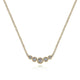 Gabriel & Co. NK5424Y45JJ Curved 14K Yellow Gold Bezel Set Diamond Bar Necklace