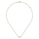 Gabriel & Co. NK5424Y45JJ Curved 14K Yellow Gold Bezel Set Diamond Bar Necklace