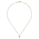 Gabriel & Co. NK5446K45MO 14K Rose Gold Hexagonal Halo Morganite and Diamond Pendant Necklace