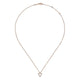 Gabriel & Co. NK5452K45JJ 14K Rose Gold Pavé Diamond Open Heart Necklace