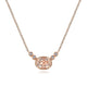 Gabriel & Co. NK5937K45MO 14K Rose Gold Oval Morganite Pendant Necklace with Diamond Accents