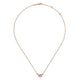 Gabriel & Co. NK5937K45MO 14K Rose Gold Oval Morganite Pendant Necklace with Diamond Accents